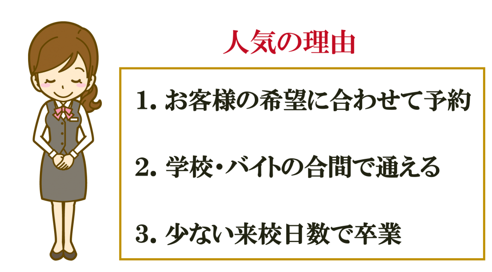 人気の理由 車 免許 最短