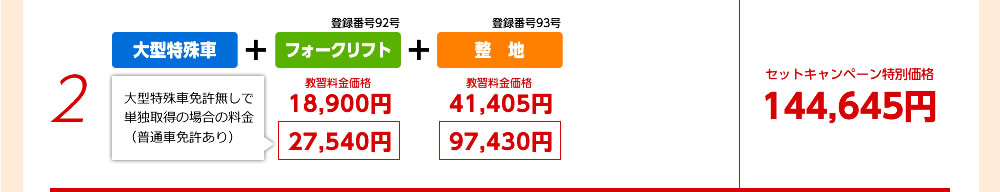 大型特殊車キャンペーン