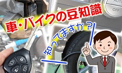 車・バイクの豆知識|公認自動車学校ロイヤルドライビングスクール広島